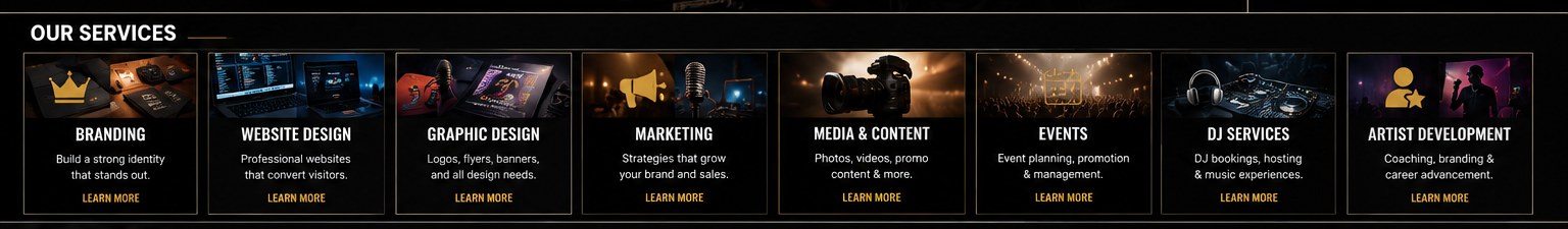 Digital Service Media Group services including branding, websites, design, marketing, media and events